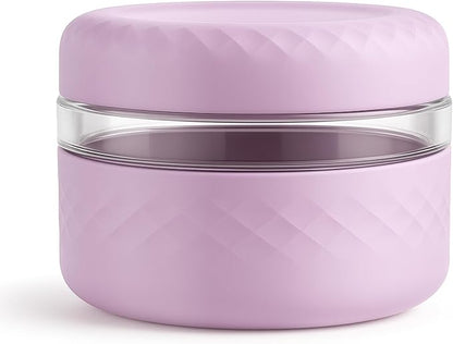 16 oz Glass Lunch Bowl Container with Lid | Leak & Spill Proof, BPA-Free, Microwave & Dishwasher Safe, Airtight Meal Prep & Food Storage Jar for Lunch, Salad, Soup, Overnight Oats, Stew, Yogurt