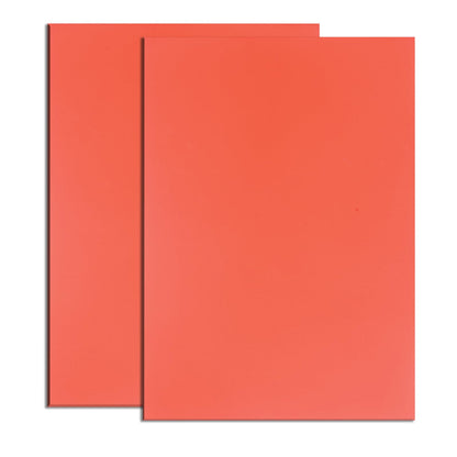 Frddiud Rubber Stamp Sheets for Laser Engraving Machine, 2 PCS A4 Size Engraving Soft Rubber Mats for Laser Cutter to Make Rubber Stamps, Ink Stamp Pads Engraving Tools & Supplies (Orange)
