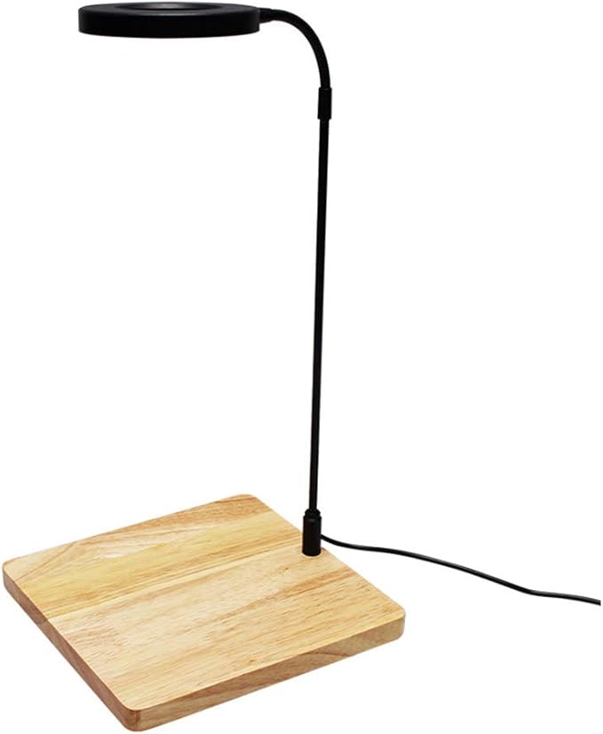 Full Spectrum LED Aquarium Light, 360-degree Adjustable LED Light with Bamboo Board, Miniature Landscape USB Powered Lamp for Plant, Fish Tank, Potted Plants(Size:S)