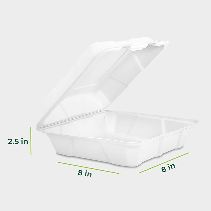 Freshware Compostable Clamshell Food Containers