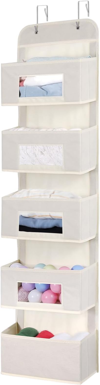 MAX Houser 5-Shelf Over The Door Hanging Organizer