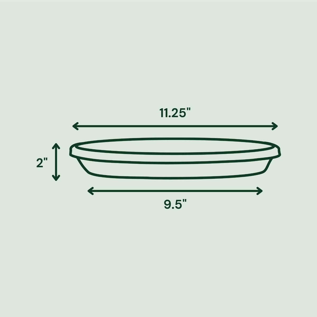 TERRATRAY CHARCL 12"