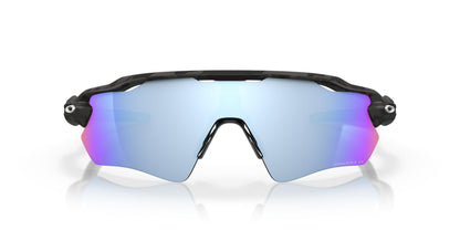 Oakley Men's OO9208 Radar EV Path Rectangular Sunglasses, Matte Black Camo/Prizm Deep Water Polarized, 38 mm