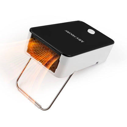 Portable Space Heater YOUCIDI Mini Desk Heater Electric Fan Air Warmer for Room/Office/Desktop Black