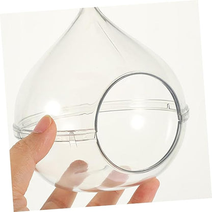 Transparent Hamster Sand Bath Box Small Dust Bath Container for Chinchillas Small Pets Easy to Observe for Bathing Playing Suitable for Hamster Cage Accessories