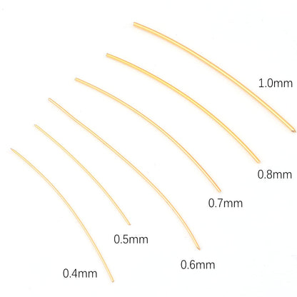 BEADIA 18K Gold Plated Wire 0.4mm 10 Meters Bead Cord for Bracelet Necklace Charm Beading Jewelry Making Findings