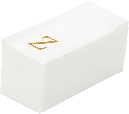 Luxenap 15.8 X 7.9 Inch Linen-Feel Guest Towels, 2000 Lettered Hand Towels