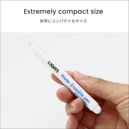 LEONIS Water Erasable Fabric Marking Pen Blue 10 Count Pack [ 78007 ]