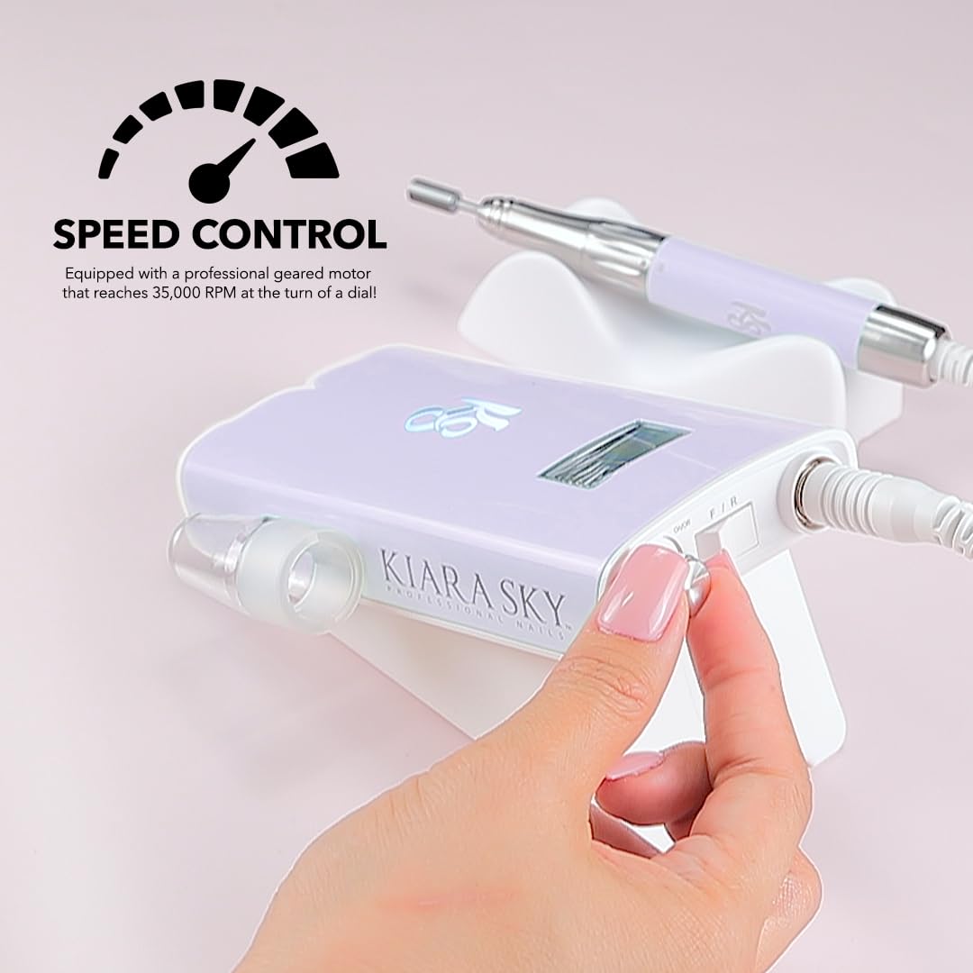 Kiara Sky Beyond Pro Nail Drill | Portable, Rechargeable & Cordles | Pink
