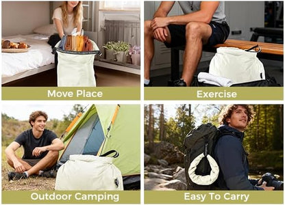 Travel Laundry Bag, Pump Free Vacuum Storage Bag Reusable Compression Dirty