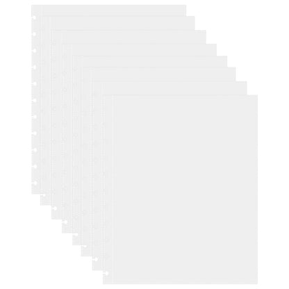 50 Piece Clear Sheet Protectors Page Protectors 8.5 x 11 Clear Binder Sheet Protectors Discbound Sheet Protectors for Discbound Holds Letter Size Discbound Binding Cover
