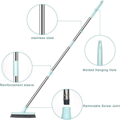 Affogato Floor Scrub Brush Bathroom Long Handle Bathtub Push Broom Shower Tile
