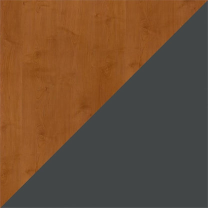 Bush Business Furniture Series A 60W Desk in Natural Cherry and Slate