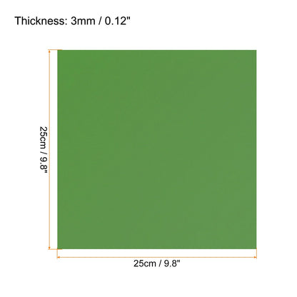 Rebower 6Pcs Foam Sheets Crafts Foam Arts Paper 10 x 10 x 1/8 Inch [for Crafts Project, Scrapbooking, DIY, Party Handicraft, Costumes]-25cm x 25cm x 3mm / Green