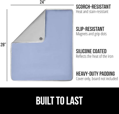 GORILLA GRIP Ironing Mat, Portable Iron Pad, Magnetic Cover