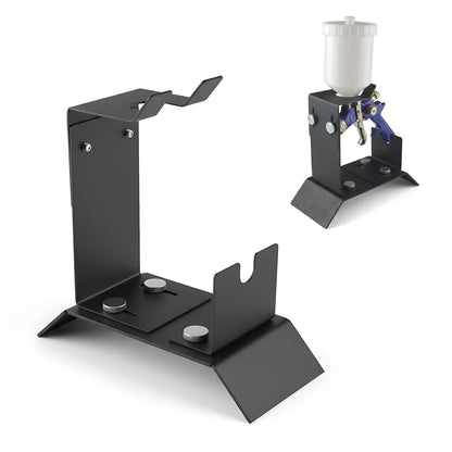 HUBEST Adjustable Spray Gun Holder Stand - Heavy Duty Benchtop Paint Gun Stand with Solid Base - Universal Gravity Feed HVLP Sprayer Holder for Auto Body Shop & DIY Painting Accessories