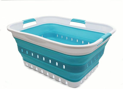 SAMMART 42L Collapsible Plastic Laundry Basket