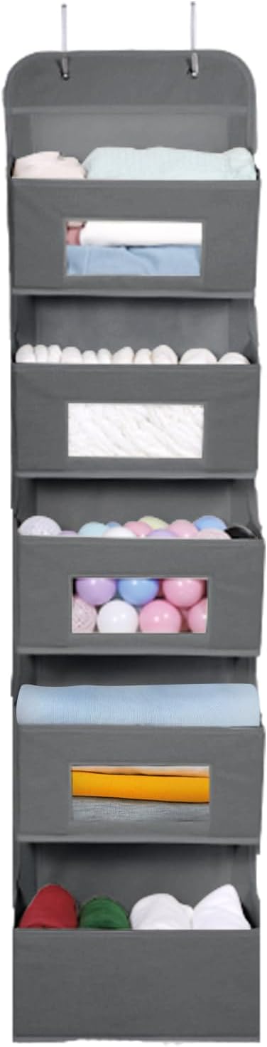 MAX Houser 5-Shelf Over The Door Hanging Organizer