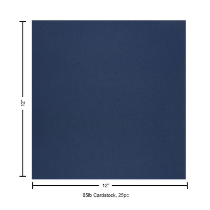PA Paper Accents Stash Builder Cardstock 12" x 12" Chambray, 65lb colored cardstock paper for card making, scrapbooking, printing, quilling and crafts, 25 box
