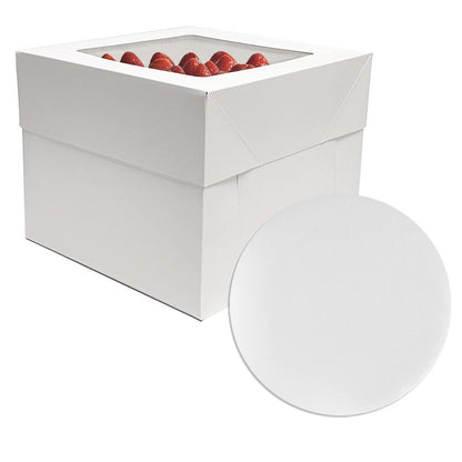GylSun 3 sets Cake Boxes 10x10x8 inches with Boards Bakery Boxes for Cakes