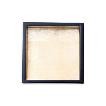 Caspari Lacquer Cocktail Napkin Holder in Black & Gold – Handcrafted High-Gloss Wooden Holder for Caspari Cocktail Napkins, Elegant Bar or Table Accessory