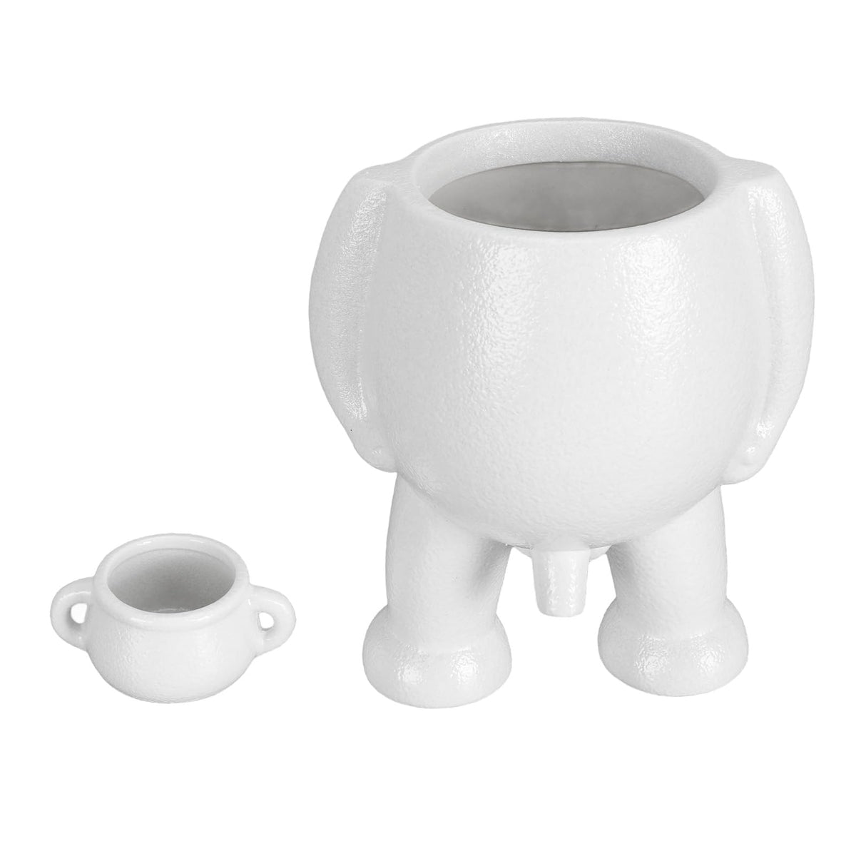 CHICIRIS Ceramic Flower Pot, Unique Little Man Decor Planter, Ceramic Plant Pot for Office Desk, Home Decoration, Unique Desk Accessory, Gift for Home and Office Decor