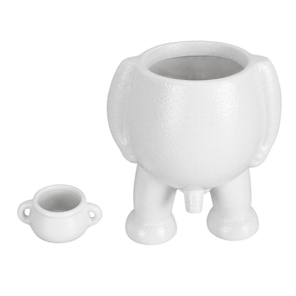 CHICIRIS Ceramic Flower Pot, Unique Little Man Decor Planter, Ceramic Plant Pot for Office Desk, Home Decoration, Unique Desk Accessory, Gift for Home and Office Decor