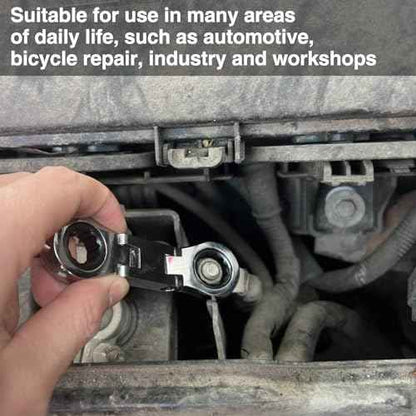 SPEEDWOX 5pcs Double Box End Flex-Head Ratcheting Combination Wrench Set - Metric Wrench Sets