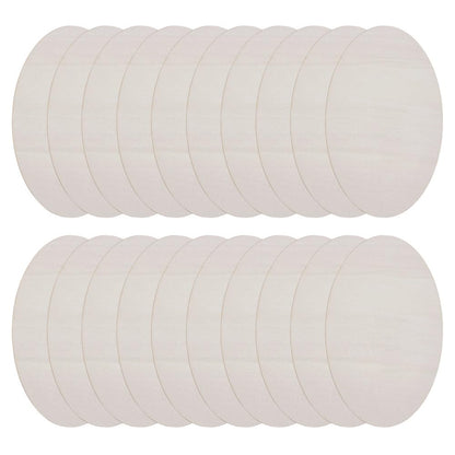 DELORIGIN 20pcs Wooden Oval Cutout 9.8 x 5.9 Inch Unfinished Wooden Blank Slices Crafts Natural Wood Circles DIY Plank Cutout Craft Supplies for Artist Painting Door Hanger Sign Wedding Decor