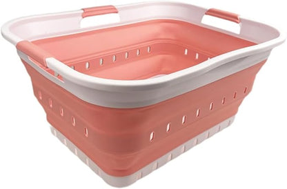 SAMMART 42L Collapsible Plastic Laundry Basket