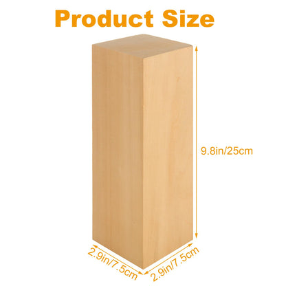 ACXFOND 2 Pack 10x3x3 inch Basswood Carving Blocks, Unfinished Bass Wood Blocks for Wood Carvings for Home, Class, Arts, Crafts, Christmas DIY Supplies