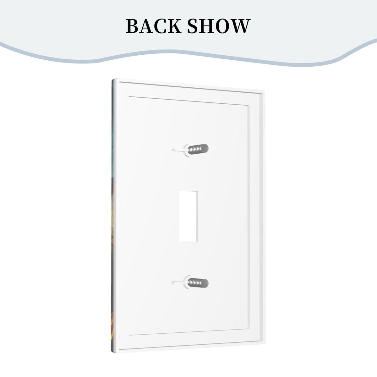 Decorative Art Light Switch Covers Halloween Sky Single Toggle Wall Plate Decorative Switchcover Electrical Switchplate for Home Decor