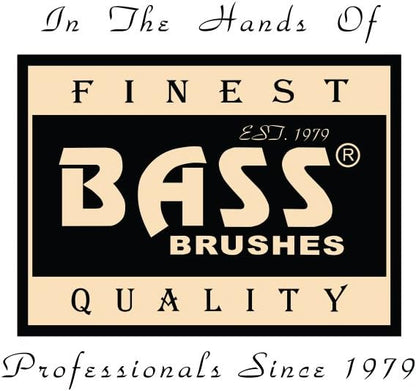 Bass Brushes Large Slicker Style Pet Brush with Bamboo Wood Handle and Rubber Grips