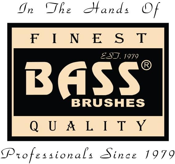 Bass Brushes | The Hybrid Groomer | Shine & Condition Pet Brush | Patented & Award Winning Pet Brush | Natural Bristle + Alloy Pin | Pure Bamboo Handle | Small Oval | Striped Finish | Model A13-SB