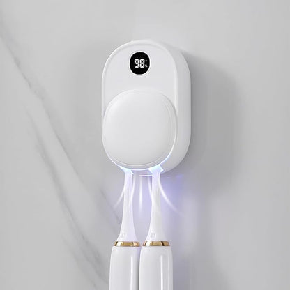 UV Toothbrush Sanitizer Holder Wall Mounted