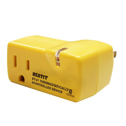 HEATIT ET-21 Freeze Thermostatically Controlled Outlet On at 38F /Off at 50F ET-21-1 1PCS