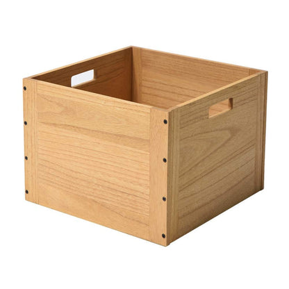 KIRIGEN Stackable Wood Storage Cube, Modular Open Cubby Bin with Handles for Books, Clothes, Closet, Bedroom, Pantry, and Home Office, Assembly Required, 14.17 x 14.17 x 10.31 Inch, F26-NA