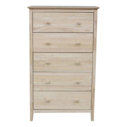 International Concepts Dresser with 5 Drawers ,Unfinished
