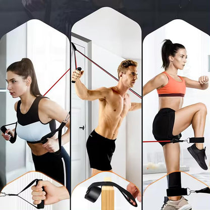 Push Up Board, Portable 25-In-1 Push up Board for Men, | Pilates Bar & Fitness Accessories with Resistance Bands & Ab Roller Wheel, Professional Strength Training Equipment For Man and Women