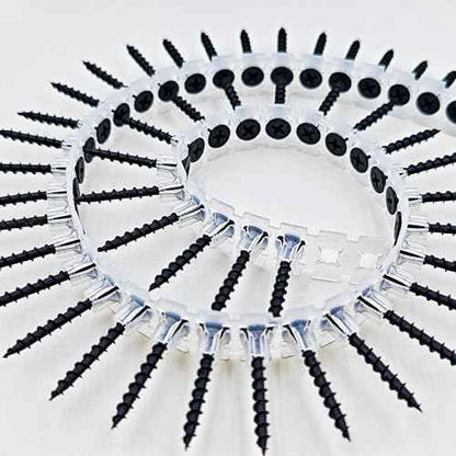 Plastic Chain Belt Drywall Screws 1000pcs #6 * 1-1/4 Drywall to Wood Collated Screw