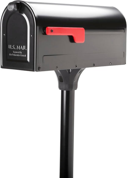 Architectural Mailboxes 7680B-10 MB1 Mount Mailbox and In-Ground Post Kit, Medium, Bl