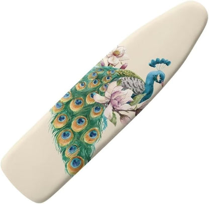 Durable Iron Board Cover Non Stick Scorch Easy-Fit Peacock Ironing Board Cover