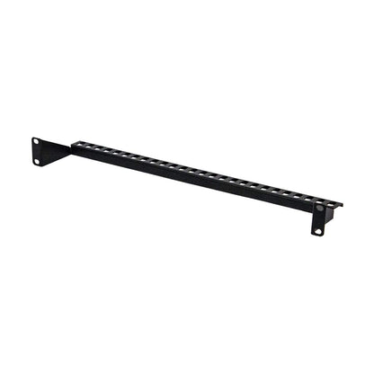 Navepoint 1U Horizontal 19-Inch Rack Mount Cable Management Bracket Cross Bar Panel Black
