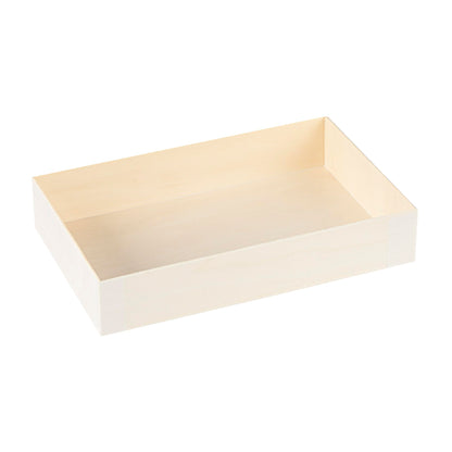 Restaurantware Wooden Bento Boxes 100 Pack of 7.9" x 4.8" Foldable Wooden Take Out Containers Sustainable Freezer-Safe Japanese Style Rectangular Lunch Boxes for Office, Camping, Sushi, Potluck