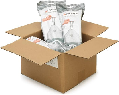 Brabantia PerfectFit Trash Bags Thick Plastic Trash Can Liners
