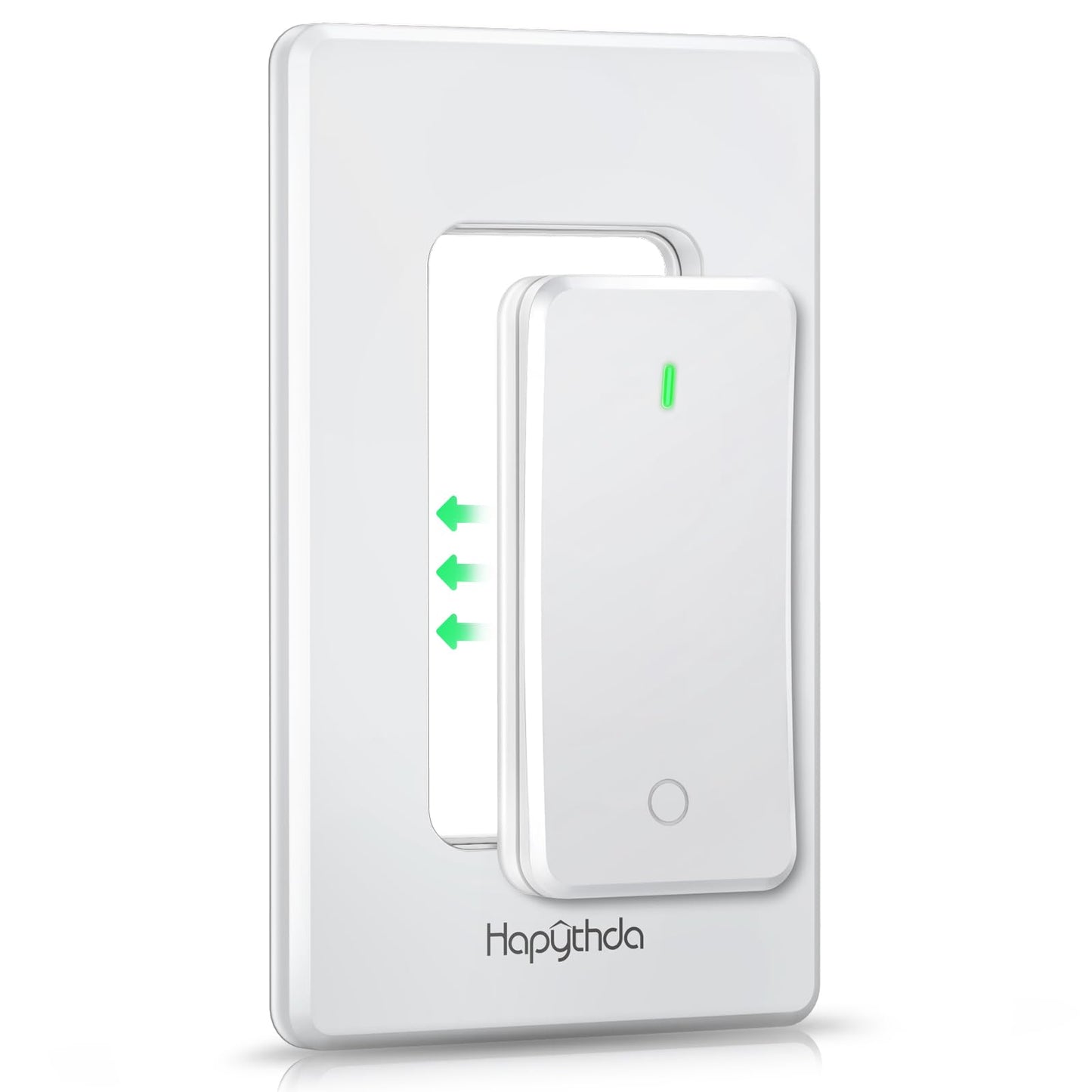 Remote Control Outlet, Buckle Design Removable Wireless Wall Mounted Light Switch, 300 ft 15A 1500W, No Wiring Electrical Remote Outlet for Appliance