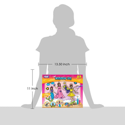 Imagimake Window Art Princess | Suncatcher Kit | Arts and Crafts for Kids Ages 8-12 | Girls Toys Age 6-8 | Unicorn Gifts for Girls Age 6-8 | 5 Year Old Girl Gift | 8 Year Old Girl Birthday Gift