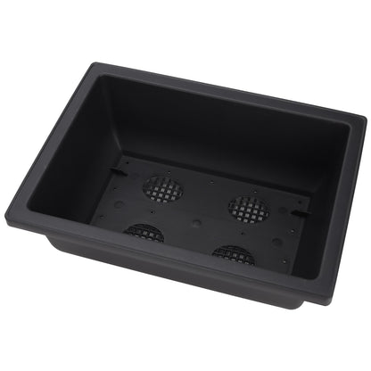 MANCHAP 3 Pack 11 Inch Large Plastic Bonsai Training Pots, Rectangular Bonsai Pot with Drainage Tray, Plant Flower Growing Bonsai Tree Planter for Garden, Yard, Home