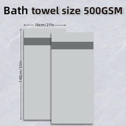 Cotton Bath Towels Set, 2-Piece Set Super Absorbent Quick Drying, Suitable