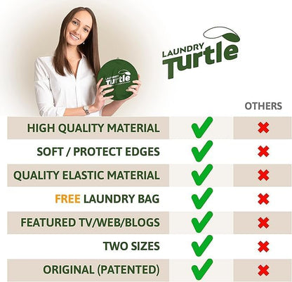 Laundry Turtle Collapsible Laundry Basket | Foldable Laundry Hamper &